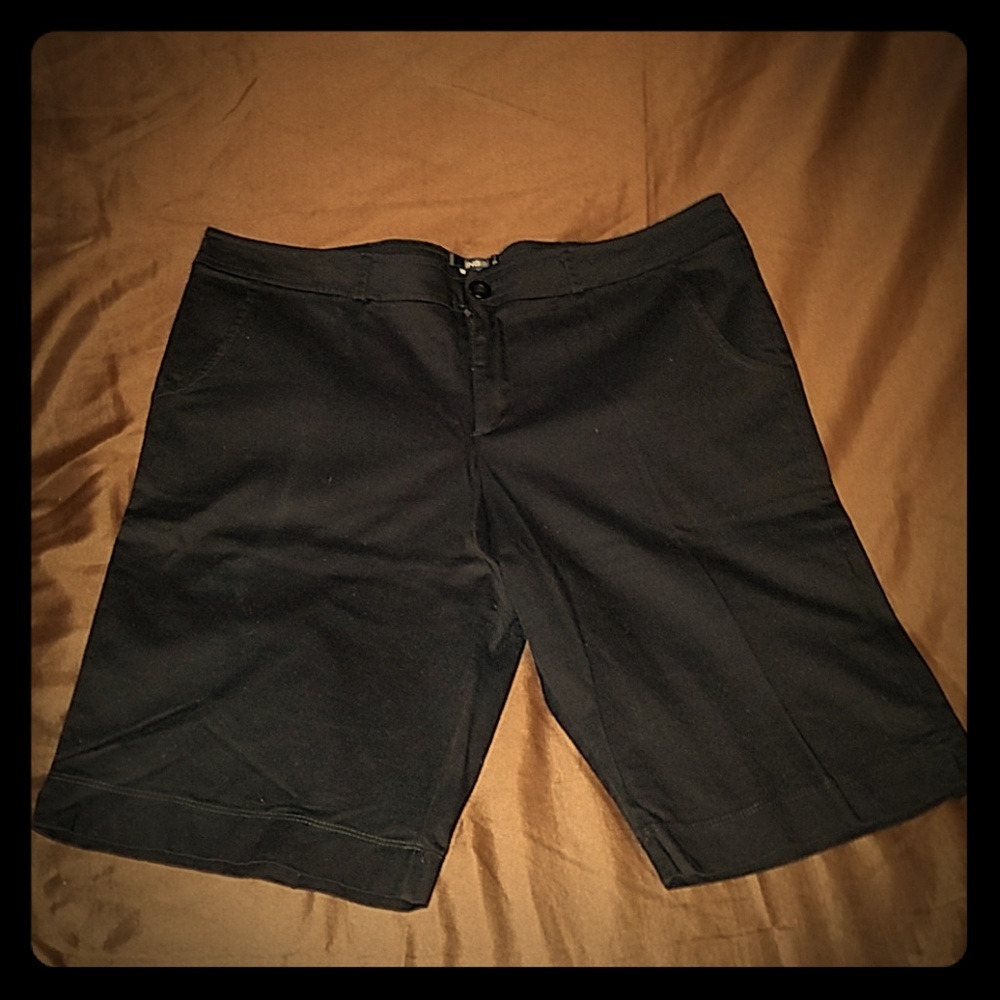 Black Bermuda shorts